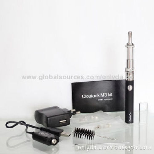 E cigarette Cloutank M3 kit, Pyrex glass with metal